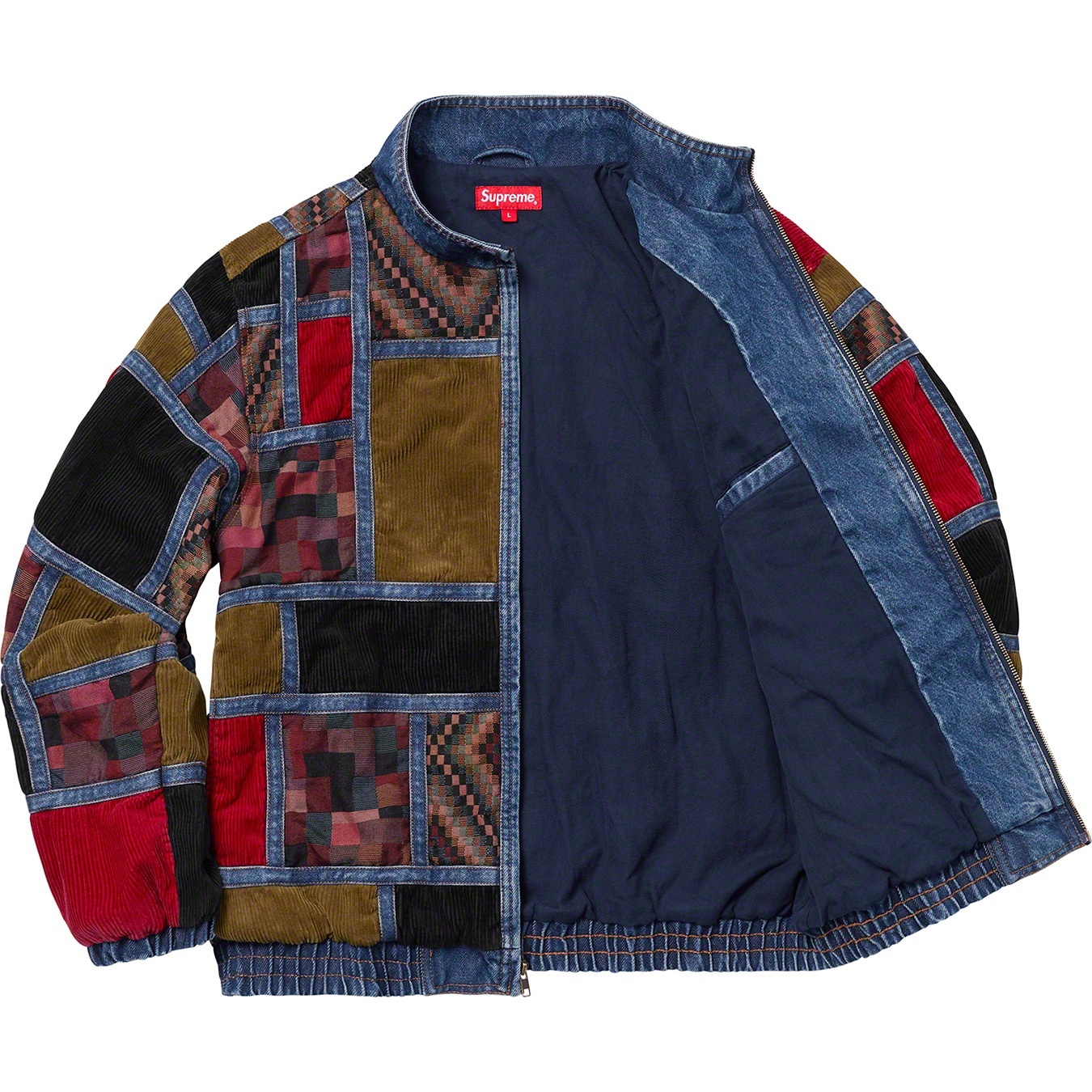 Corduroy Patchwork Denim Jacket view 11